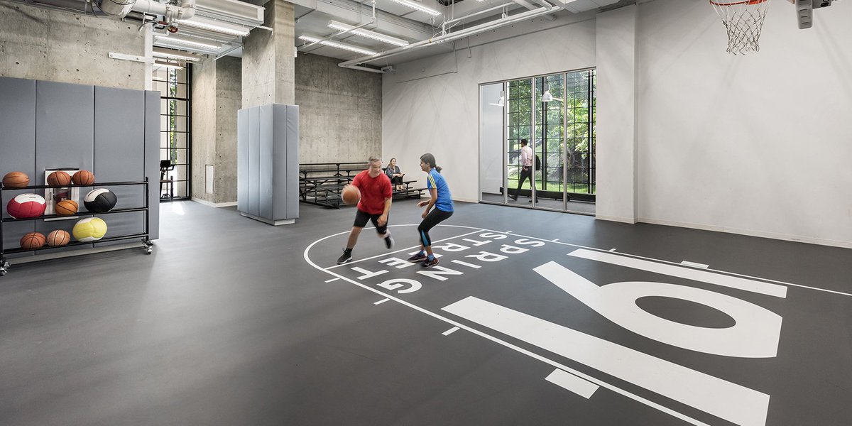 perkinswill's tweet photo. It's Fitness Week at Perkins+Will, an annual firmwide event where we embrace healthy activities in the office all week long! To kick it off, Katherine Hart @perkinswill_BOS shares 3 strategies for design that encourages healthier work environments: https://t.co/AMDs26siyq @Fitwel https://t.co/wZo4wclUyG