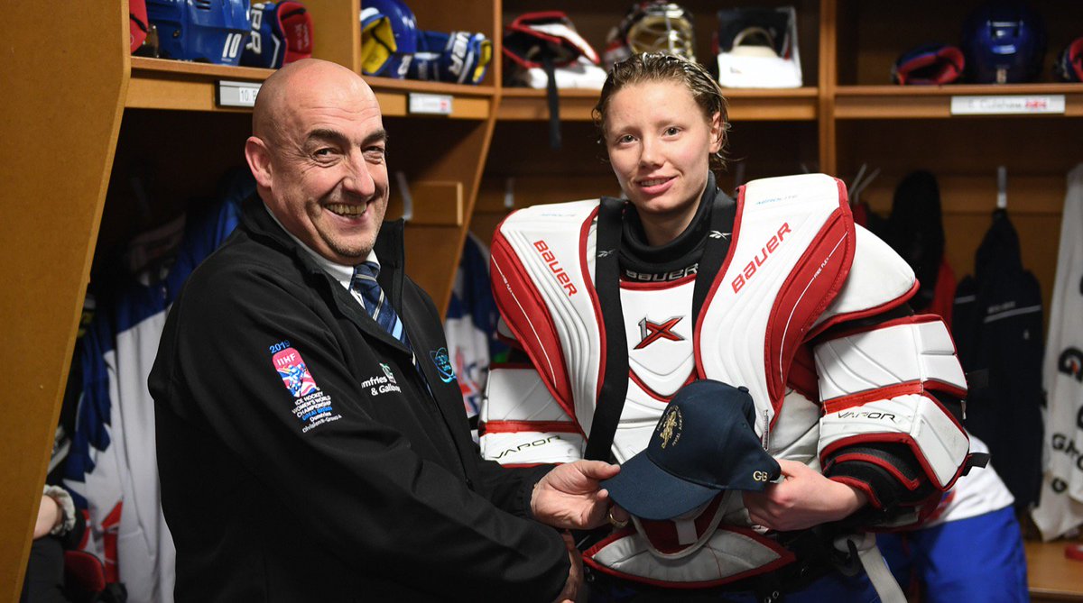 Great Britain Women netminder Nicole Jackson was presented with a special 50th cap before tonight's match with DPR Korea in the World Championship Division II Group A.

bit.ly/2WV6uC2
