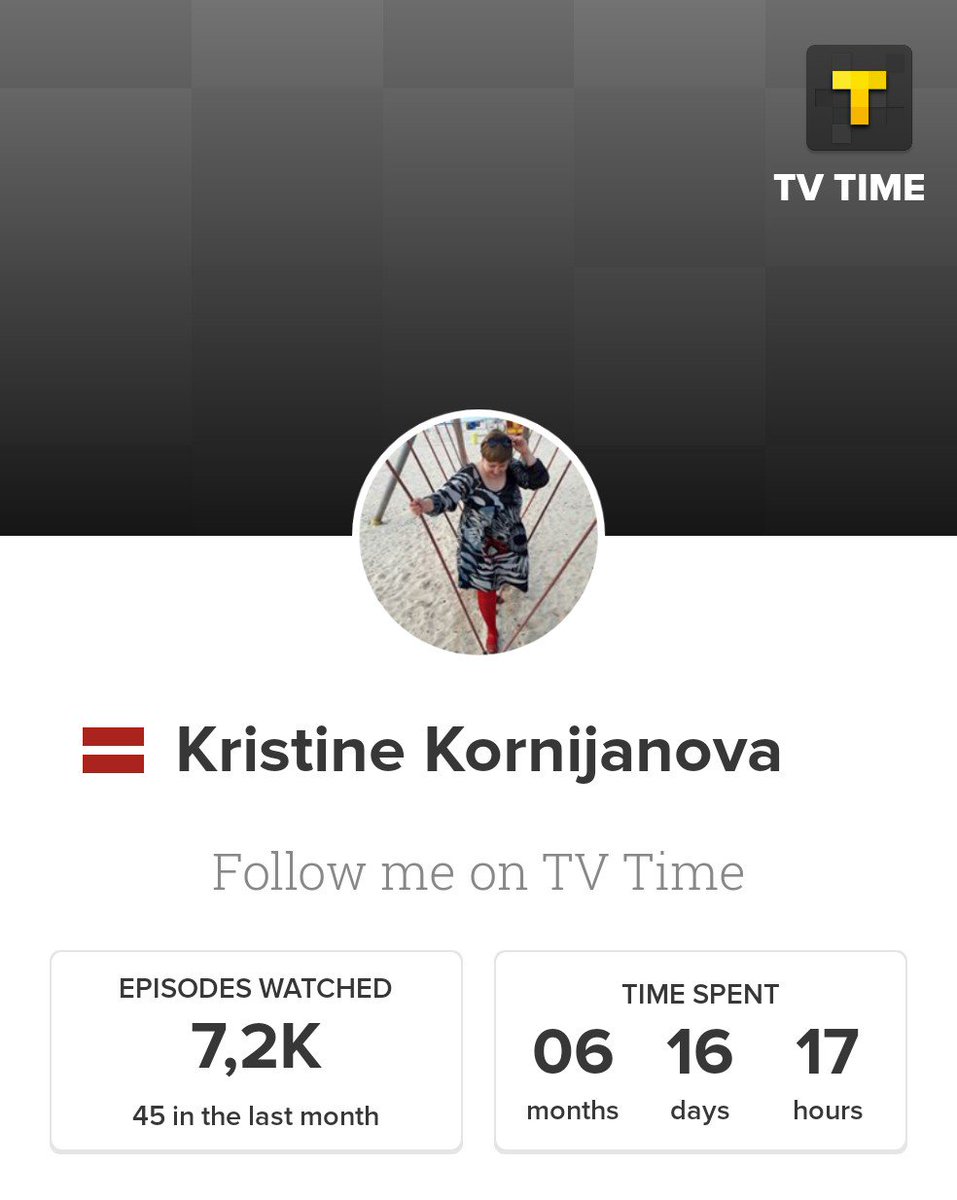 Tagad nojaušu, kur paliek mans laiks! 
Watched episodes ~ 7 245/  Time spent - ~06  months  ~16  days  ~17  hours!
Vēl pieplusot filmu simtus, grāmatas, darbu un nav jābrīnās, ka miega aplikācija mani postulē kā mūžīgi nesekmīgo!
tvtime.com/r/10cKR