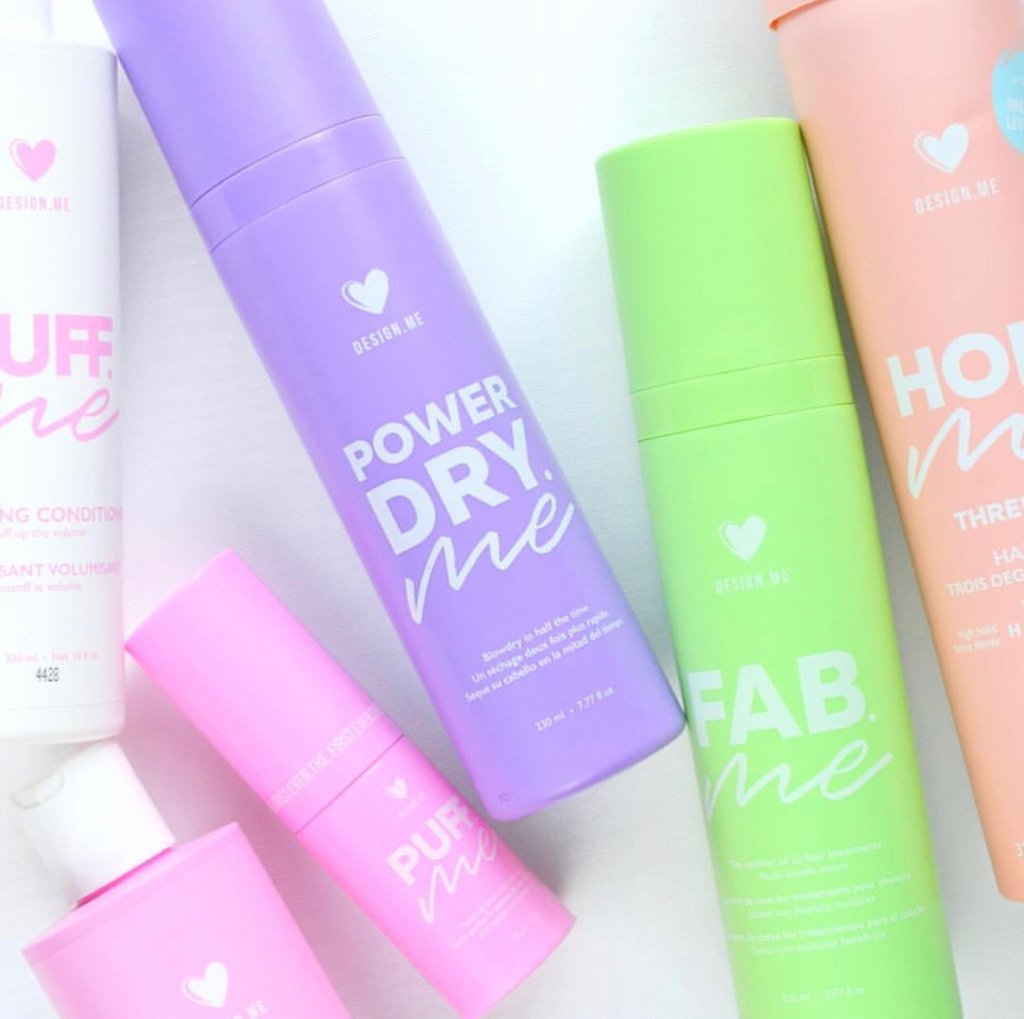 LangtonPR's tweet photo. Happy Monday! Today we’re sharing some of @cosmeticproof’s favorite @designmehair products! I know it’s hard to choose but which one is your favorite?! 💙😍 #haircare #hairgoals #designmehair #powerdryme #puffme #fabme #holdme https://t.co/5WHbcZykQ7