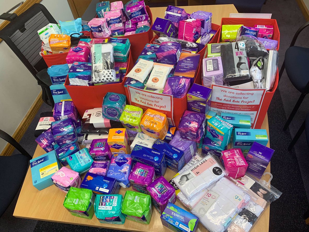 RedCheshire's tweet image. Just look at this amazing donation that we’ll be picking up from the wonderful staff at #Barclays @GadbrookParkBID tomorrow! Thank you so much! 😍❤️ #theredboxproject