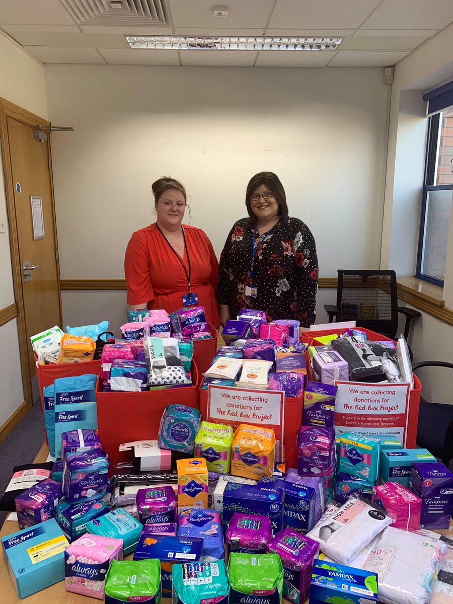 RedCheshire's tweet image. Just look at this amazing donation that we’ll be picking up from the wonderful staff at #Barclays @GadbrookParkBID tomorrow! Thank you so much! 😍❤️ #theredboxproject