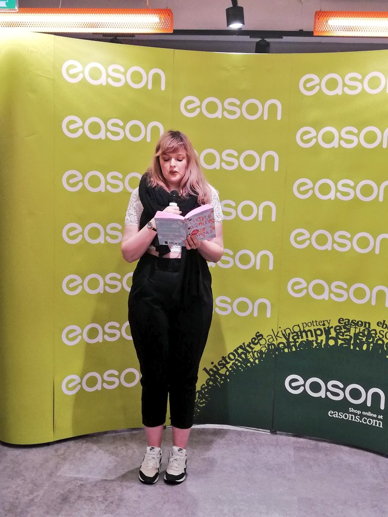 Jenny_Darmody's tweet photo. I went to the launch for #OtherWordsForSmoke this evening and @griffski is my new writing hero. So genuine, authentic and gas. Plus she remembered me and my weird fiction from #DBF2018! Can't wait to read these! https://t.co/8W8jWVjZAE