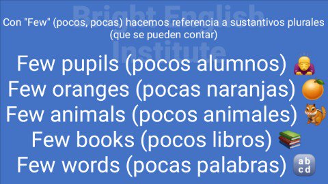 Can you give one example with FEW , please ?

#English #england #englishclass #clasesdeingles #learnenglish #aprendeinglés #world #inglés #Ukraine #8Abr #finland #germany #today #Iceland 

@ESI_UCAM @FormacionPSUV @Univ_inenglish @BachilleratoHgo @TelcelEmpresas