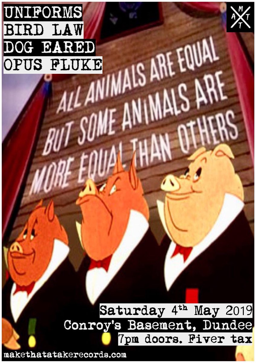 NEXT FOUR SHOWS

This Sunday; Tim Loud Band, Tragical History Tour Band + <a href="/nicolamadill/">Nicola Madill</a>

17/04; DAGS! (Italy) w/ Please Believe + Woolen

26/04; <a href="/GetItTogetherUK/">Get It Together</a> “LIVE FREE” LP Launch w/ Divide <a href="/QCoffin/">Queequegs Coffin</a> + Us Versus Them

04/05; <a href="/weareuniforms/">uniforms</a> <a href="/BirdLawPunx/">Bird Law</a> Dog Eared + Opus Fluke