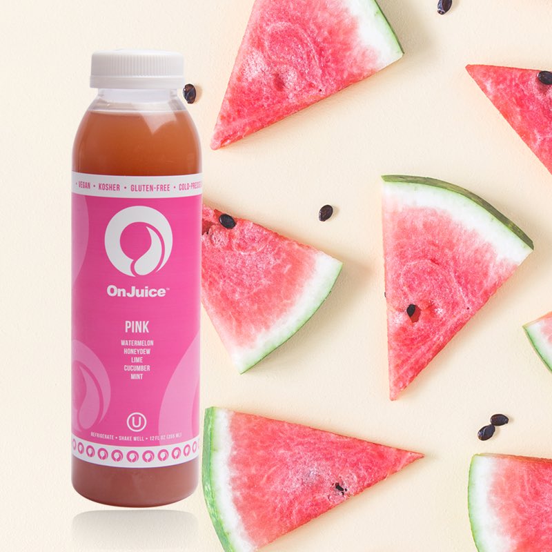 OnJuice's tweet photo. Happy Monday! Let's make this week amazing and delicious with some Pink. https://t.co/3FtkYhzQUE