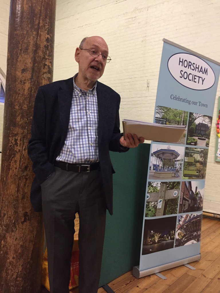 A round of applause for long-serving Society TreasurerJohn Steele, who’s standing down tonight