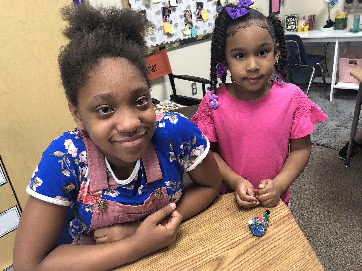 Adair_Huffman's tweet photo. @HuffmanKinder shared Rock Buddies with 4th graders today as a reminder for them to “Rock the STAAR!” @HuffmanHawksPYP @ashleydantzler https://t.co/e19qXxHeV0