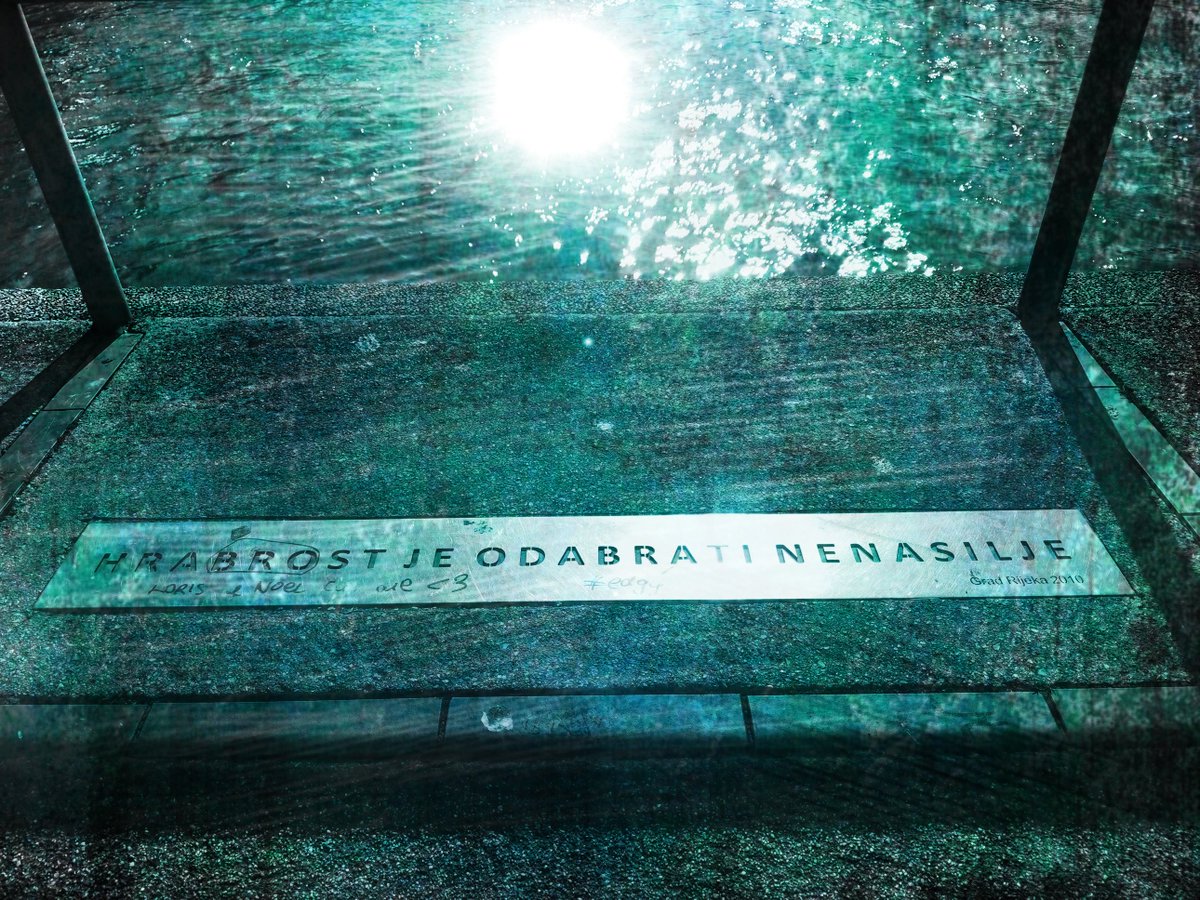 JasMFrank's tweet photo. Choose nonviolence. #Simke #rip #Rijeka #Croatia #10yearsagotoday https://t.co/ttDoyDYrPN