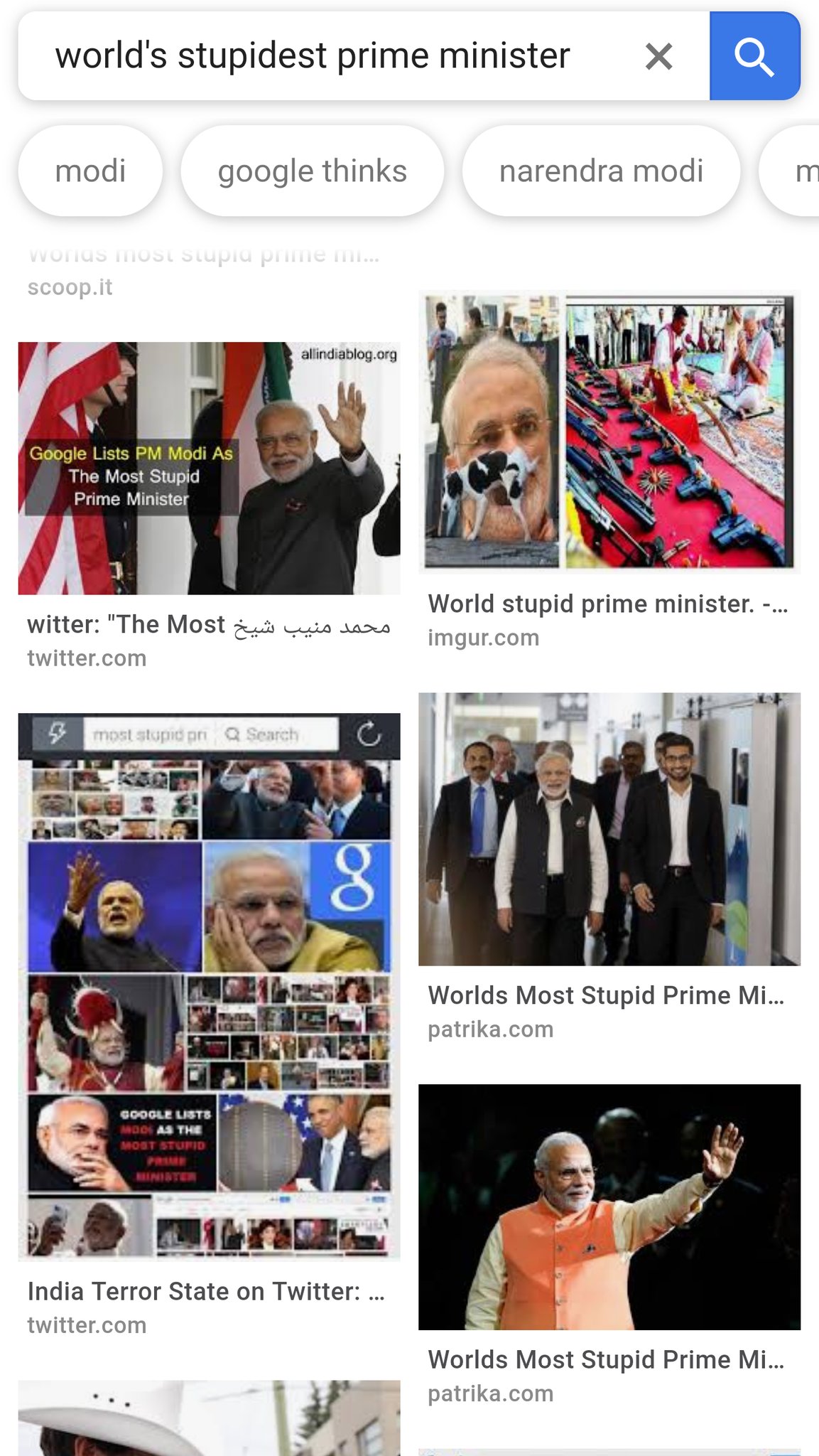 World stupid prime minister name