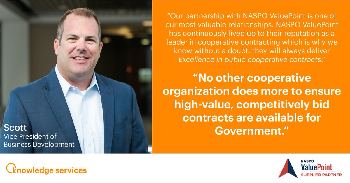 The #CooperativeContracts we have with @naspoVP allow #States to leverage their spending through a single solicitation with the best value & superior #Contract terms ➡️ loom.ly/HzygnBk 

#NASPO #Procurement #AgileProcurement #MSP #CooperativePurchasing #Gov #Cloud