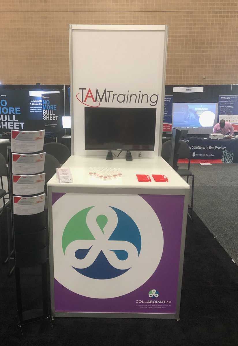 TAMTraining's tweet photo. Don't forget to pass by our booth to meet our staff! We will be located at booth 707 K1 at the Exhibitor Showcase.
#ctx19 #hcm #erp #oatug #oaug https://t.co/tfcraVHyuo