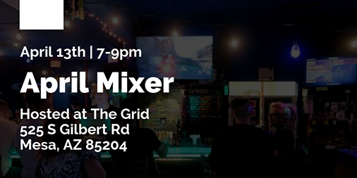 wigiphx's tweet photo. Join us @thegridgg this Saturday for our April Mixer! 
https://t.co/QXWRnsgxdY https://t.co/B8Q3PznDyk