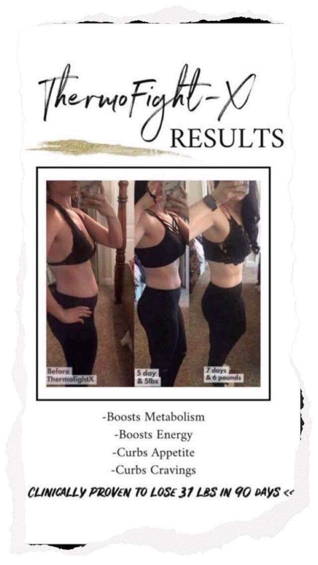 tashamar8's tweet photo. Check out these results from our THERMOFIGHTX! #results #thermofightx #itworks https://t.co/n18zHghEJK