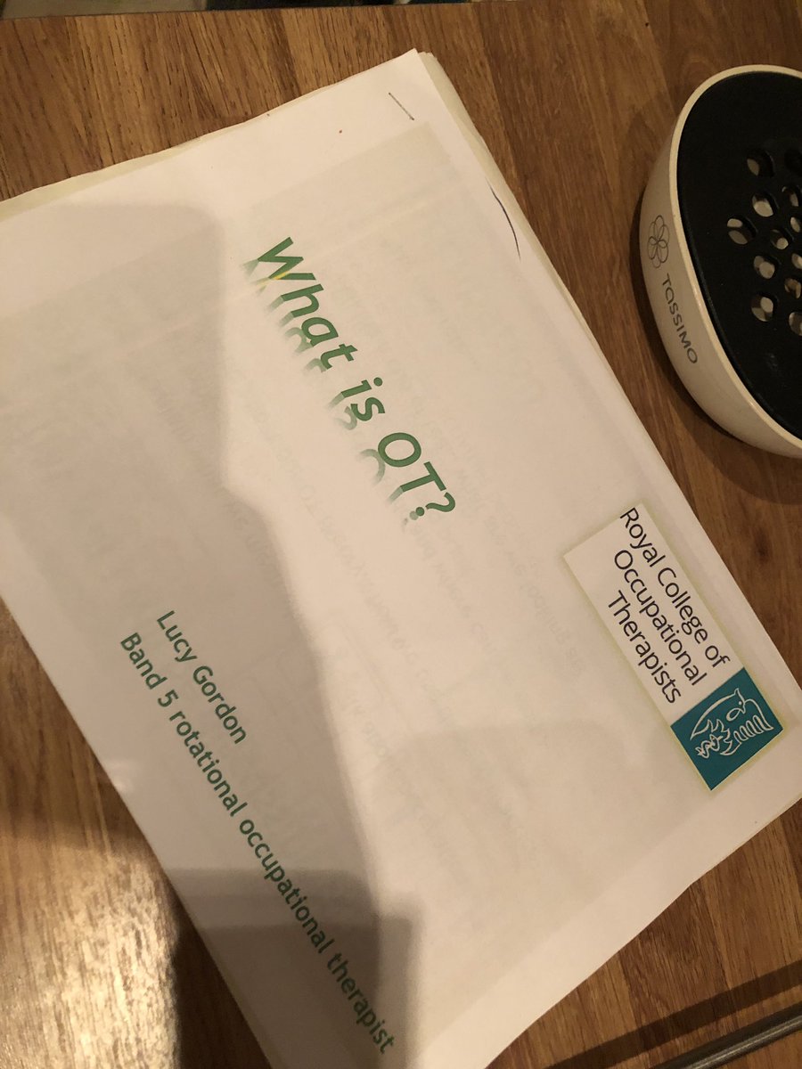 Lucygordon83's tweet image. Forgot to tweet that I presented to the @WHCTOAMHCT team last month before I left my rotation with them! Anyone who knows me will know that I am a proud #OTgeek who always promotes our role and the #ValueofOT. 💚💚💚
