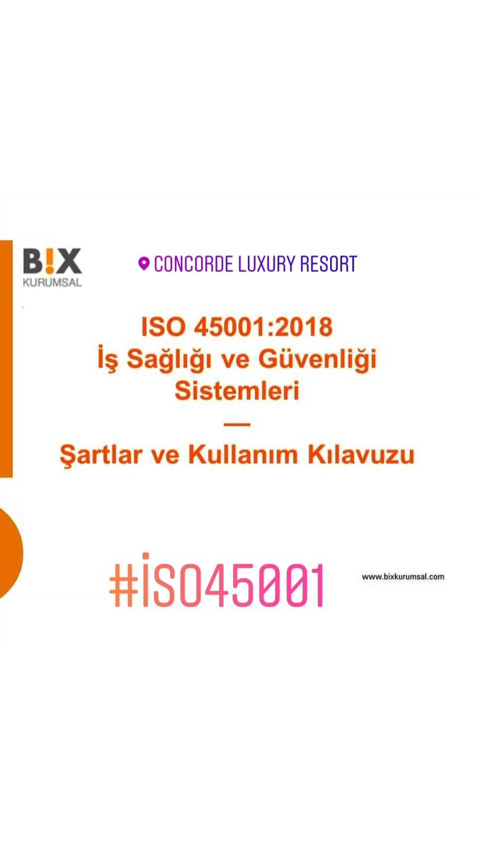 ISO 45001:2018 Eğitimimiz başladı. 
Hipokrat, Platon ve Aristo işçilerin sağlığı ve iş kazaları üzerinde durmuşlardır. Hangi dönemdeyiz? #iso9001 #iso45001#iso22000 #iso14001#iso45001#bixcsp#otel#kurumsallasma #bixbiraileyiz#kalite