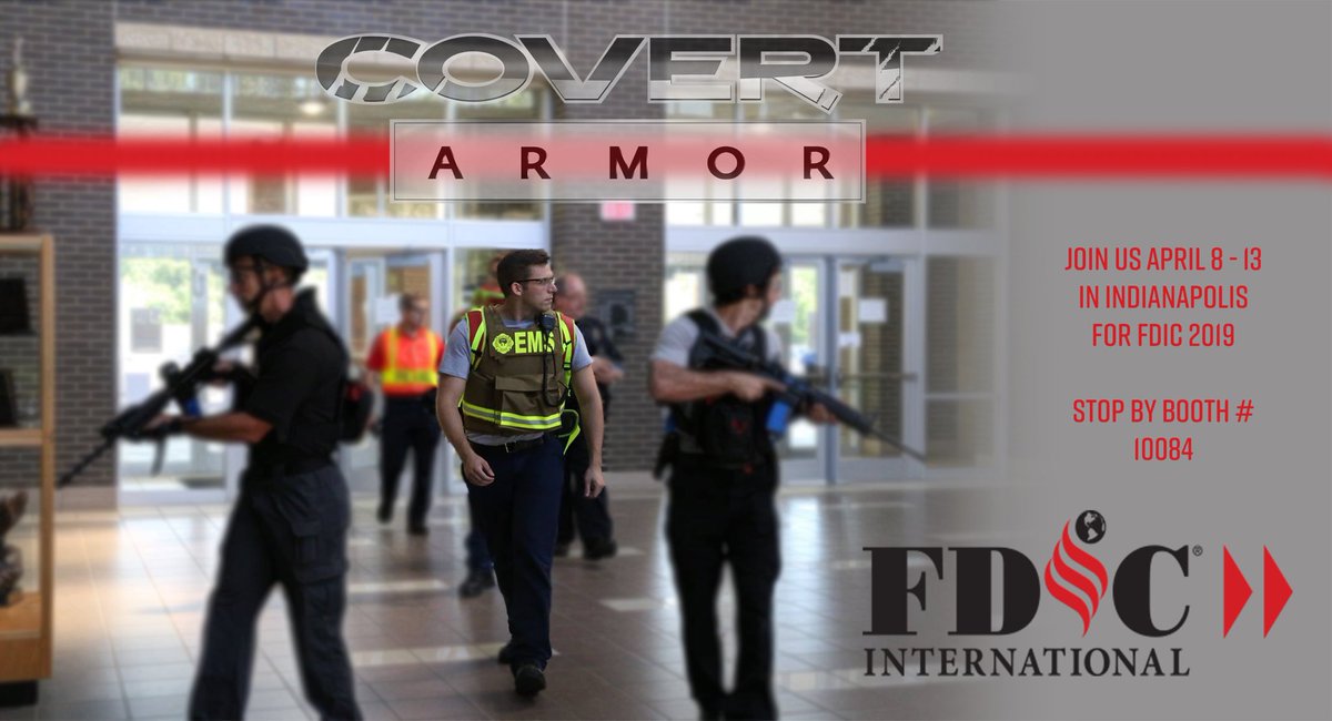 covertarmor's tweet image. #FDIC2019 Stop by booth #10084 to see the original F1 Universal Fit #ballisticvest for Fire and EMS and the latest upgrades as well as the NEW F2