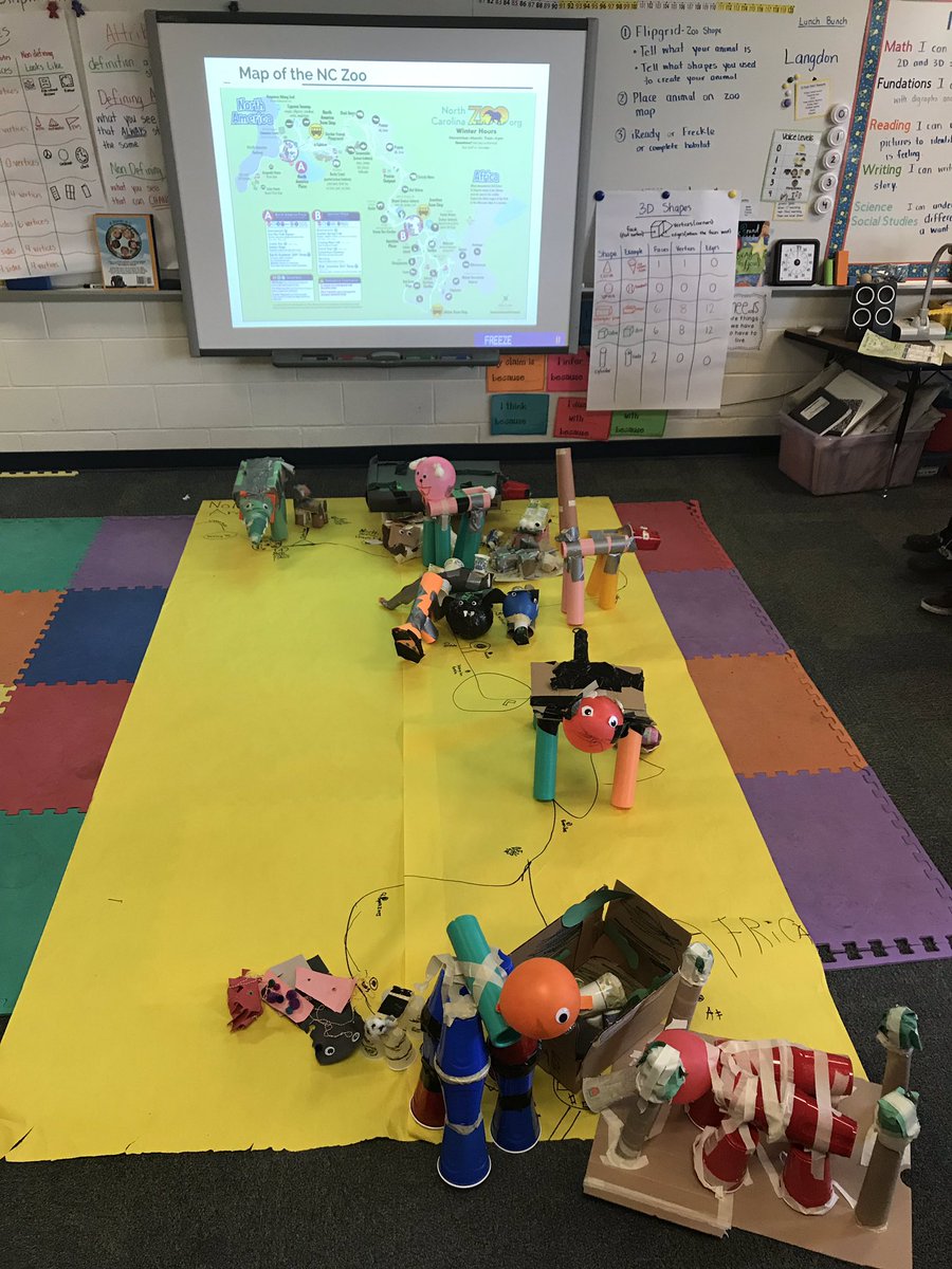 MsLangdon1st's tweet photo. Such great shape animal models! This was such an awesome PBL project to “help” the @NCZoo!! @PHSmariners https://t.co/wyjw8xmpOF