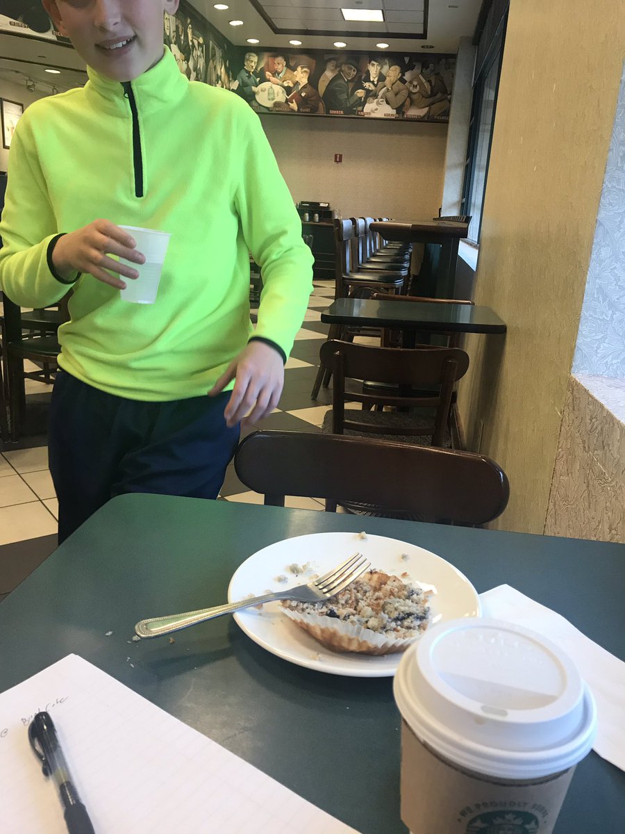 MrSanMarco's tweet image. That’s my son at our weekly meeting. This week we met at @BNBuzz  He got a blueberry muffin and a book out of it. I got a coffee and some quality time. #readstuff #books #qualitytime