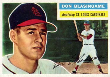 #baseballcards #memorabilia  309 - Don Blasingame RC - St. Louis Cardinals