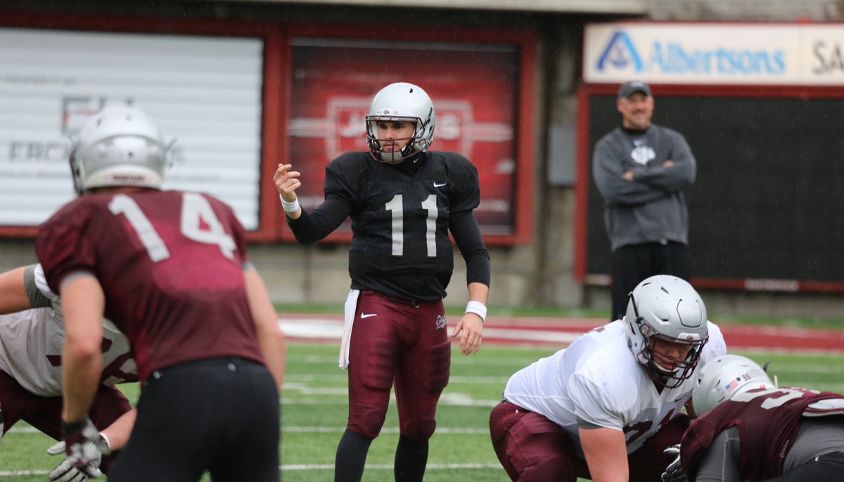 MontanaGrizFB's tweet photo. Last week of spring practice underway!
#GrizFB getting prepped for the #GrizSpringGame in Kalispell. Come check us out!
#GoGriz #RTD https://t.co/k95fjiRfU6