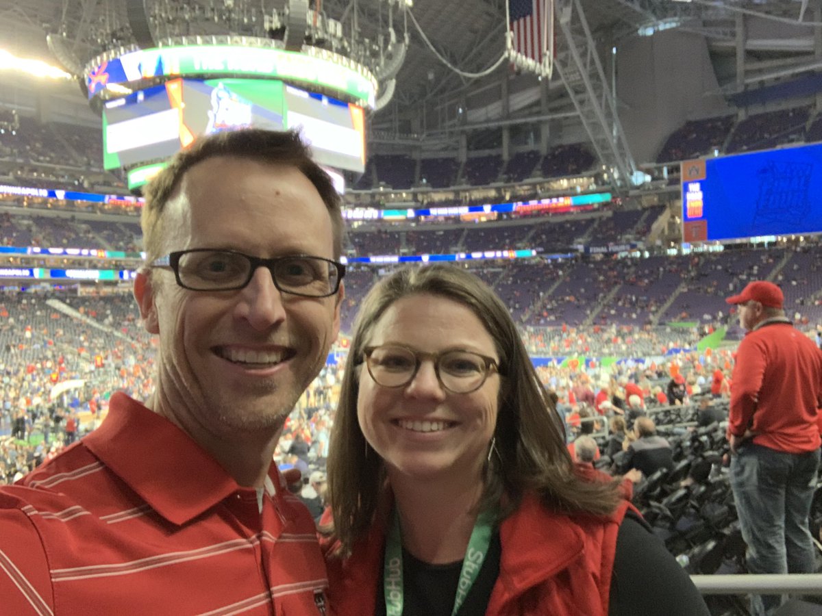 AlanRHutchison's tweet photo. After 17 hours on I35 we are here to win it all!!!!   #finalfour  #austintofinalfour #redraiders #texastech https://t.co/YPlbB5Ju7f