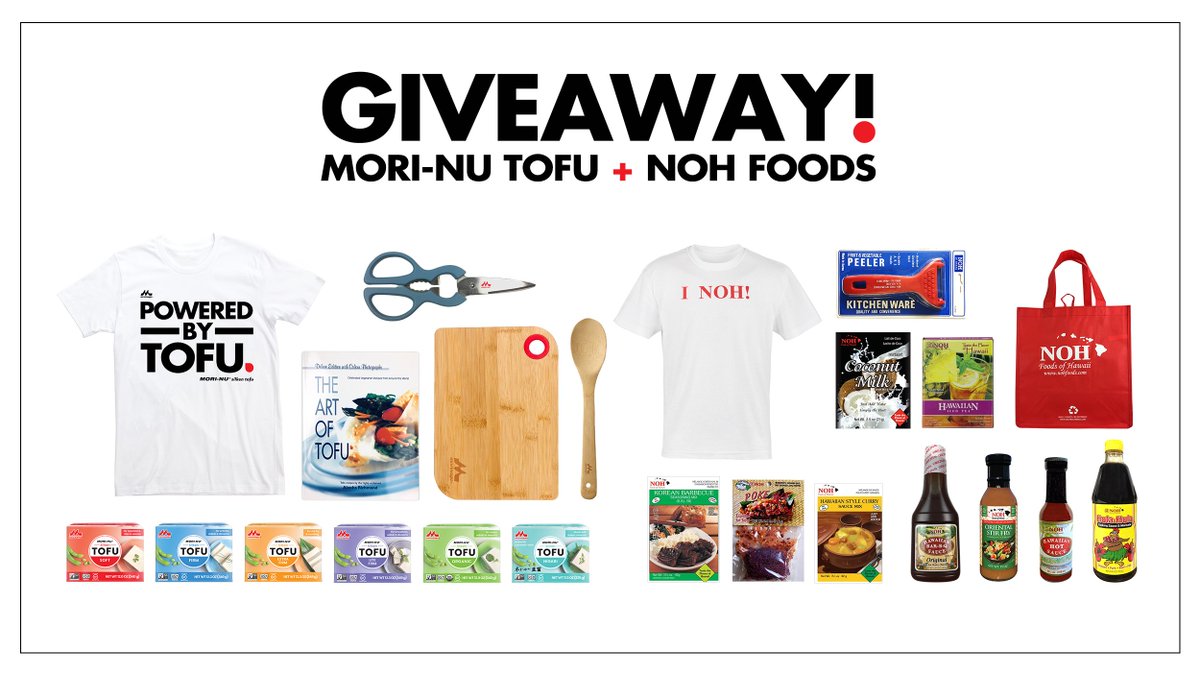 MorinagaTofu's tweet photo. ✨#NationalSoyfoodsMonth Giveaway ✨

Want to WIN a MORI-NU® TOFU and @NOHFoods PRIZE PACK?!*

"Like" us on Facebook and find out how here: https://t.co/ayWP0dDDrT

#MoriNuTofu #Nohfoods #Nohfoodsofhawaii #Noh #hawaiianchicken #hulachicken #hawaiianstyle #soyfoods #tofu https://t.co/DetZufwuf9