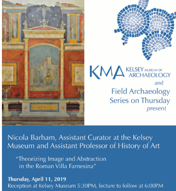 umichmsp's tweet photo. April 11 - Theorizing Image and Abstraction in the Roman Villa Farnesina - Kelsey Museum of Archaeology #umichtalks #umichchat https://t.co/jLZj6NSWOj https://t.co/K4kX1M991f