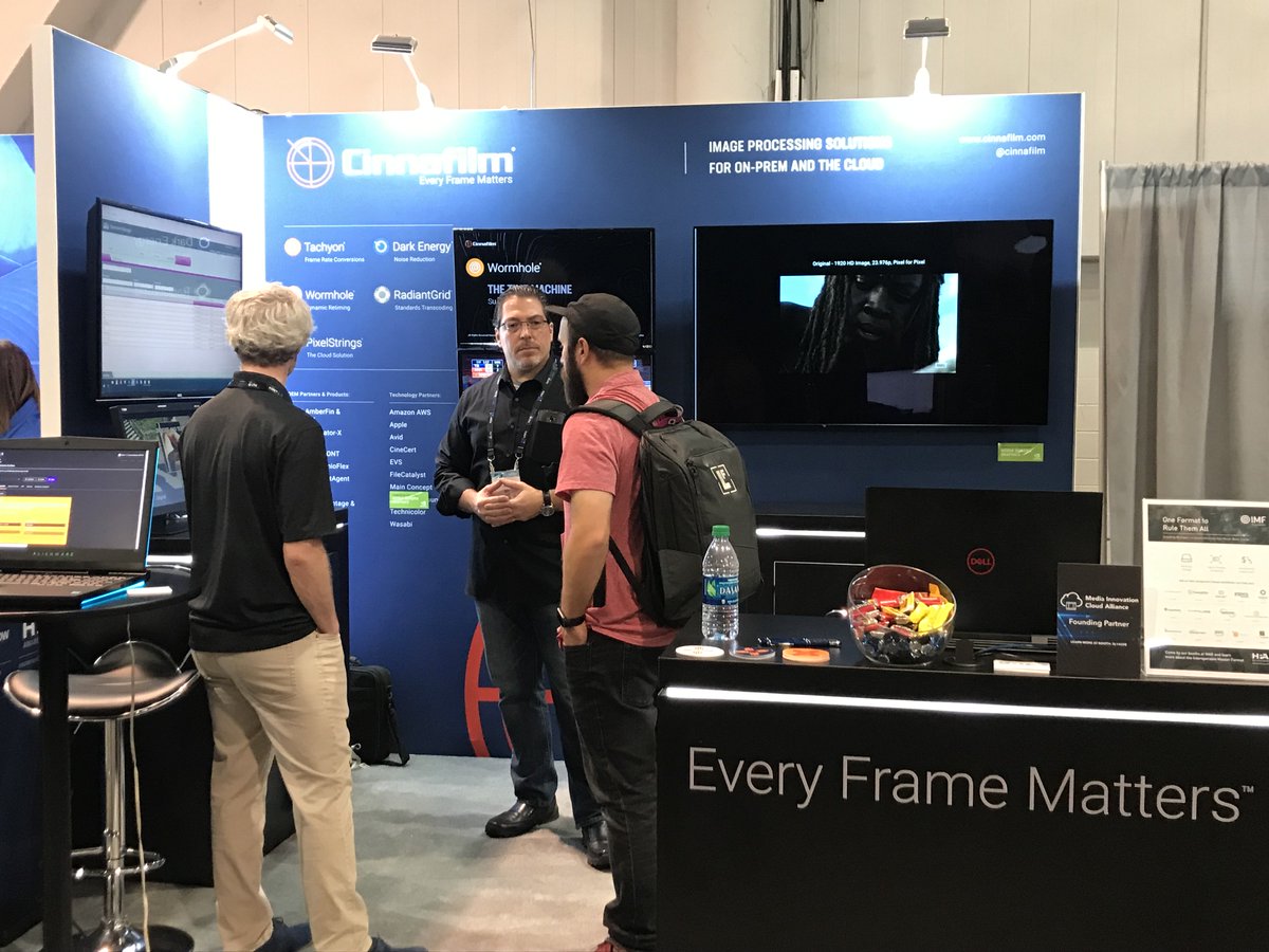 cinnafilm's tweet photo. And we're off! Day 1 of @NABshow 2019 now underway. We'd love to see you at Booth SL10530 for demos of #PixelStrings, #tachyon, #darkenergy, #wormhole, #radiantgrid and more! https://t.co/6mB4VLExgV https://t.co/wClhnB6hOh