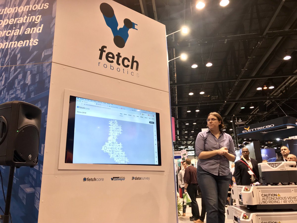 FetchRobotics's tweet image. Happening now! | #ProMatShow #AMRs #CloudRobotics