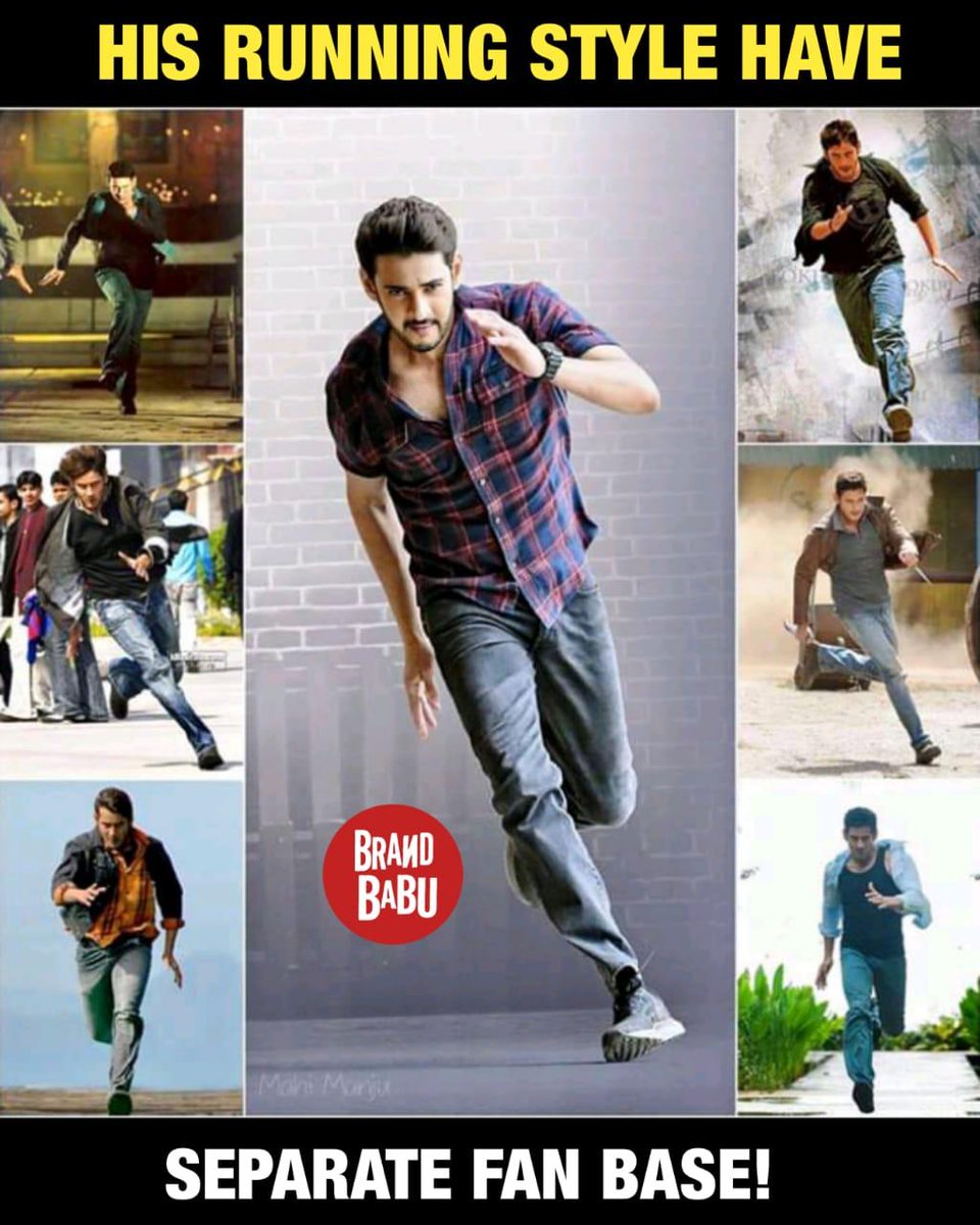 UrsBrandBabu's tweet photo. @urstrulyMahesh Running Style has a Separate Fan Base!
#MaharshiMania #maharshifirstsingle #Maharshi https://t.co/yDyRW7idPi