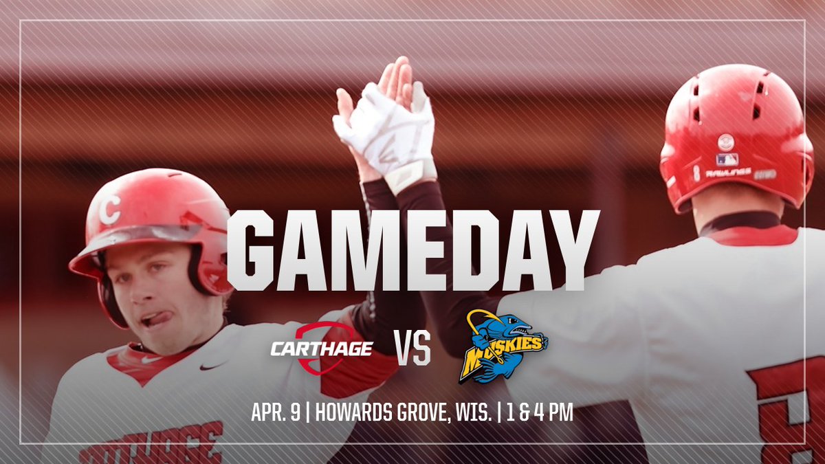 carthagesports's tweet photo. ⚾️ RED MEN BASEBALL ⚾️
🏟 Lakeland University
📍 Howards Grove, Wis.
🕐 1 & 4 PM
📊 / 📺 https://t.co/Me8O6DmKeo
#RedMenBASE⚾️ #RedStateOfMind https://t.co/ZqPR2KVVRw