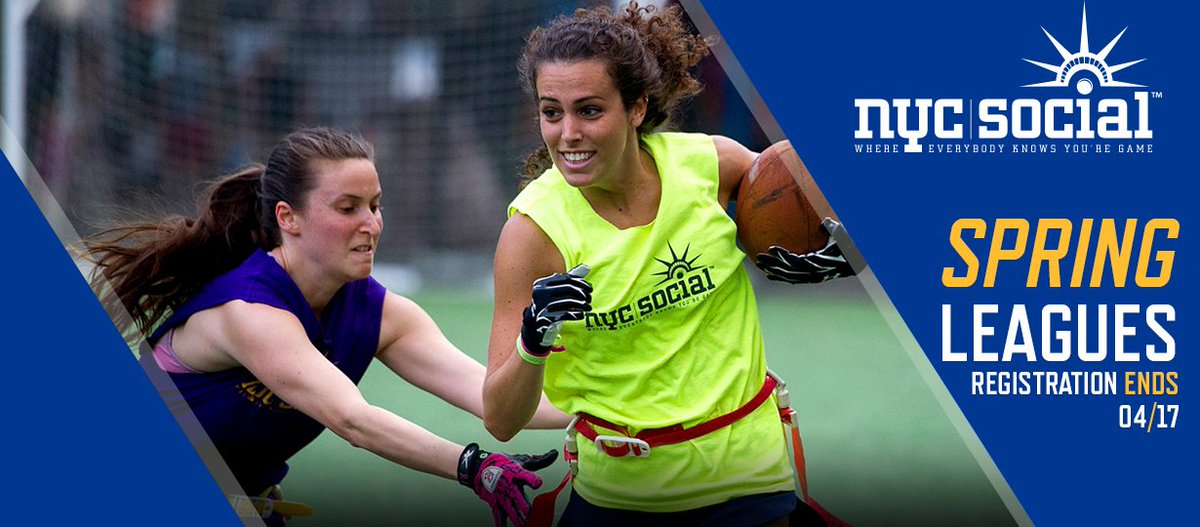 🚨 Registration Alert 🚨: Only 10 days until registration closes for Spring Leagues on 4/17! Popular leagues WILL SELL OUT before then!

Click to sign up >>> nycsocial.com/leagues/.