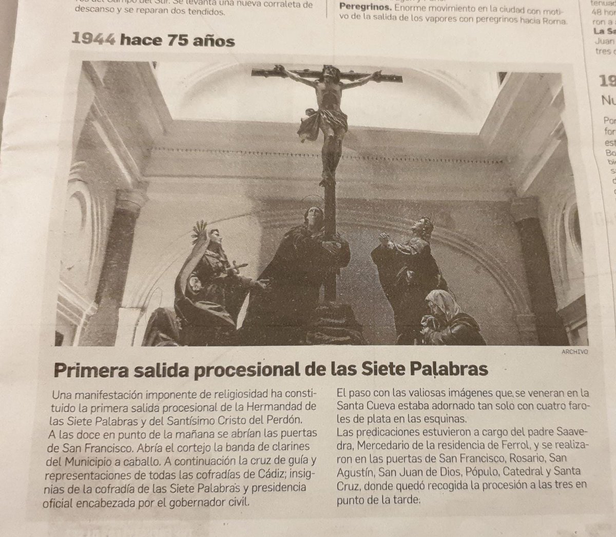 Hermandad de las Siete Palabras (Cádiz) tweet media