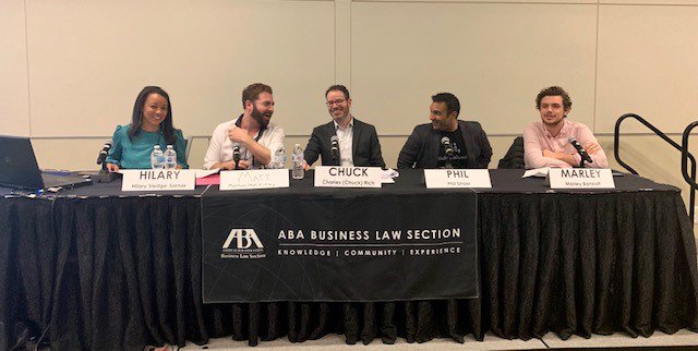 FoxRothschild's tweet photo. .@MatthewKittay spoke on the Cashing in on Cannabis: Current Issues in Financing, Operations, Banking and Regulation in the Cannabis Industry panel at @ABAesq’s Business Law Meeting. #BusLawSpring #Cannabis https://t.co/yFjs7meMSE