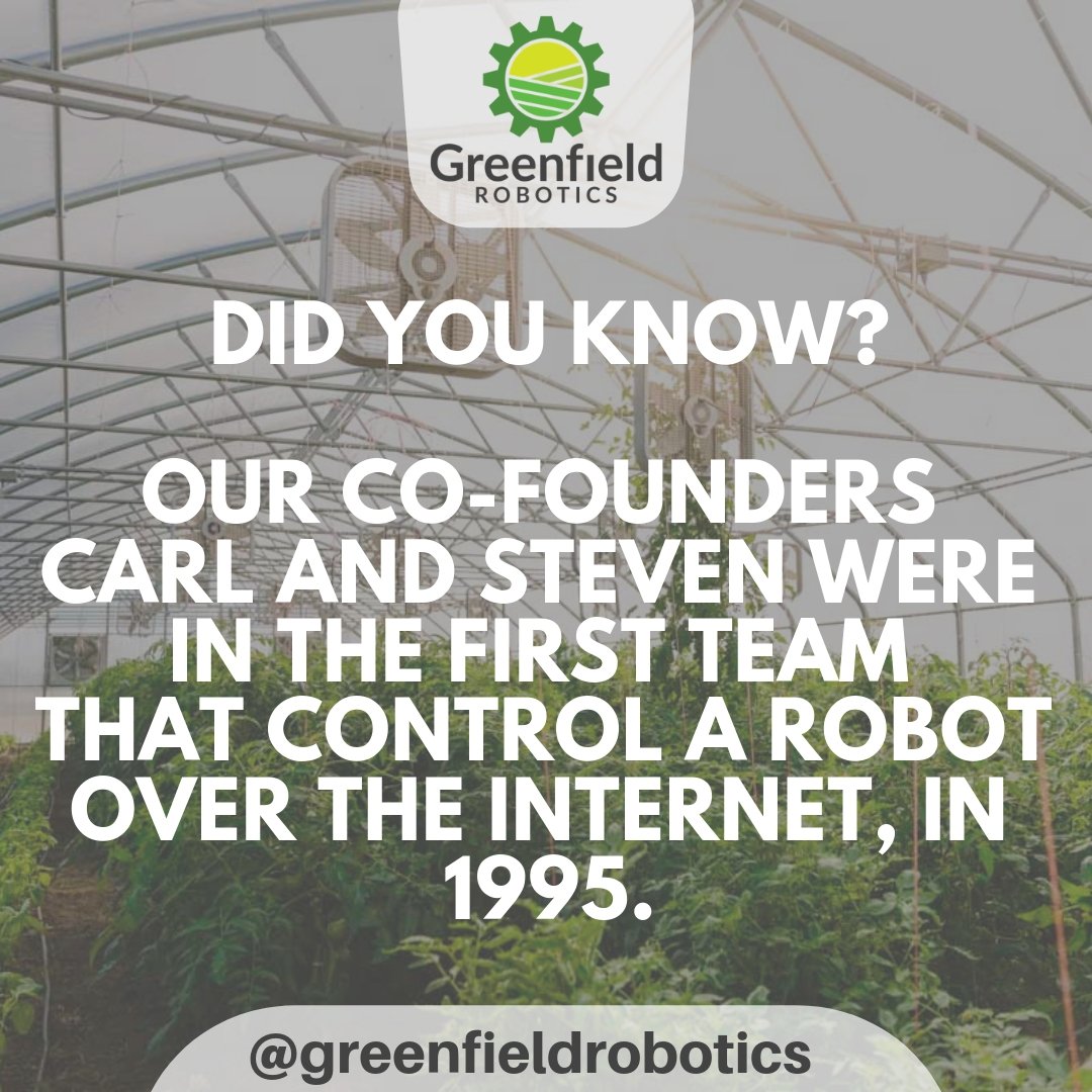 GreenfieldBots's tweet image. Our Co-Founders Carl Sutter and  Steve Gentner were in The first team to control a robot over the internet, in 1995. 
Read more about that here: pages.today/stream32 @TheChungReport 
#RobotControl #Internet #TheMercuryProject