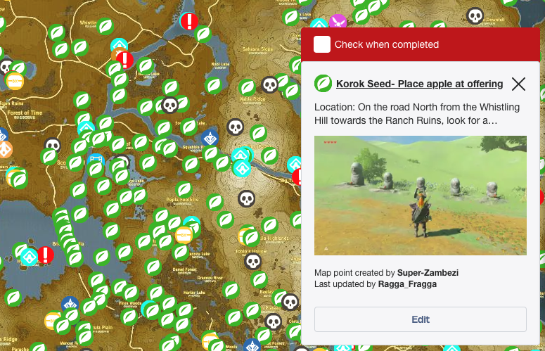 Ign Breath Of The Wild Interactive Map World Map Atlas