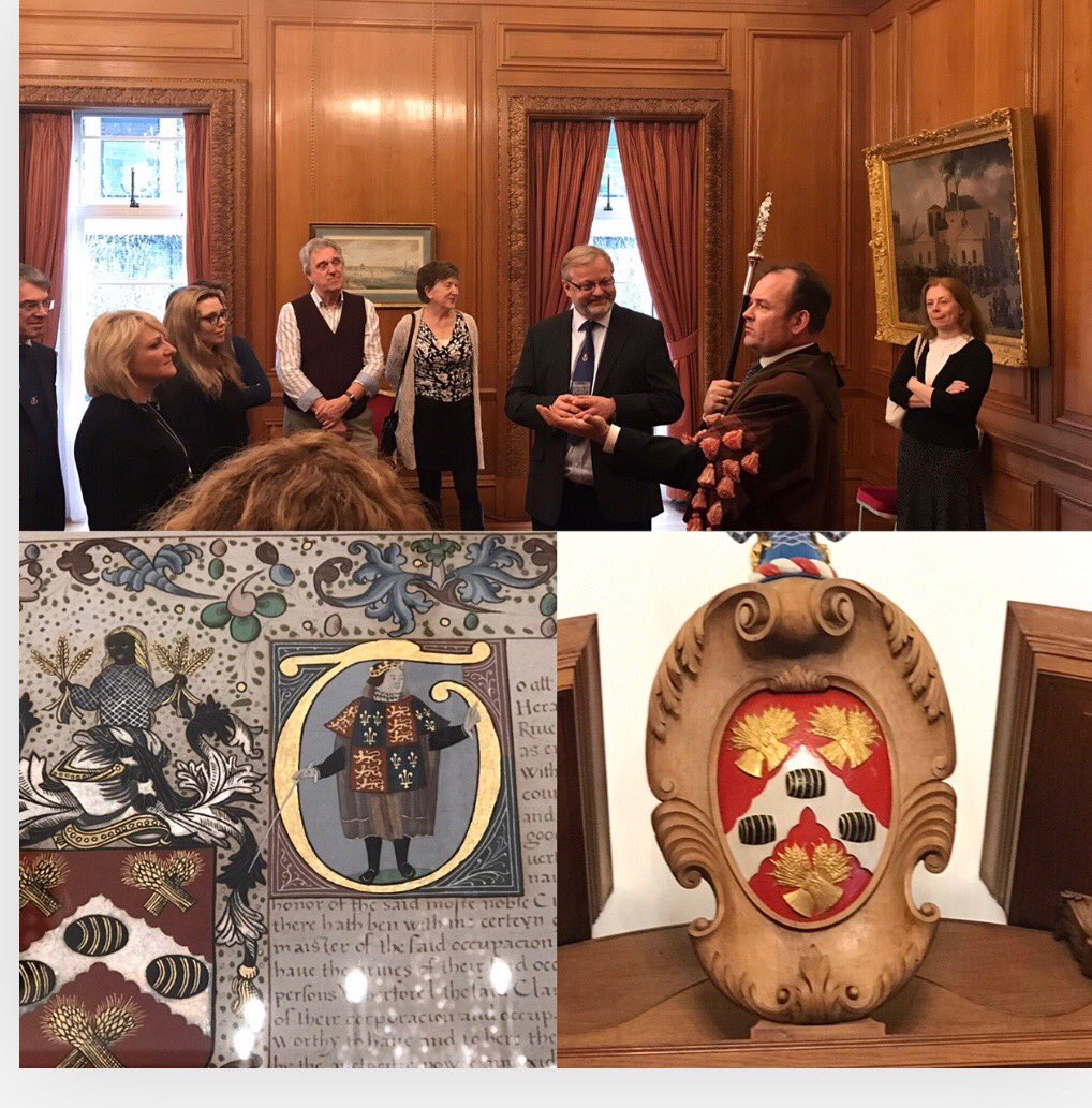 Fascinating look inside Brewers Hall in ⁦<a href="/bassishaw/">bassishaw</a>⁩ ward. Treasure of the City of London. Hall has been there - rebuilt - for aeons. And the links to Dame Alice Owen school. ⁦<a href="/ibishoplaggett/">Ian Bishop-Laggett</a>⁩ #brewershall