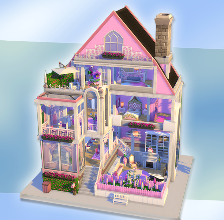 Дом кукол 4. Симс 4 ЧЕЛЛЕНДЖ кукольный дом. Кукольный домик симс 4. SIMS 4 Barbie Dollhouse.