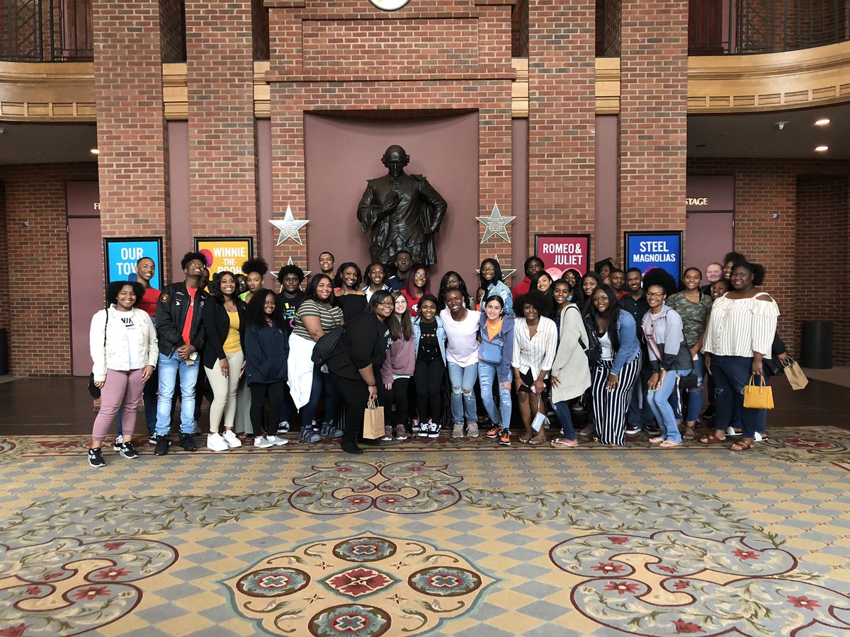 So enjoyed seeing As You Like It @AlabamaShakes today with this great group of @BryantStampede students. Special thanks to @melantedreader and @MsRussell_MLIS for joining me in this adventure! #pwbhsdaily #artsineducation