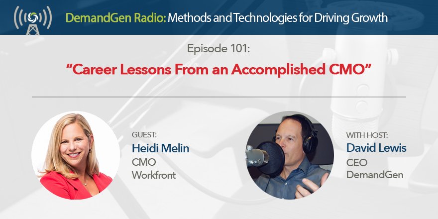 gosoteo's tweet photo. #101 Career Lessons From an Accomplished #CMO - @heidimelin, CMO of @workfront, shares insights and advice around career development and finding the right work-life balance. Listen now: | via @demandgen  https://t.co/kQrXL7zqjt https://t.co/fsVdX9hFNf