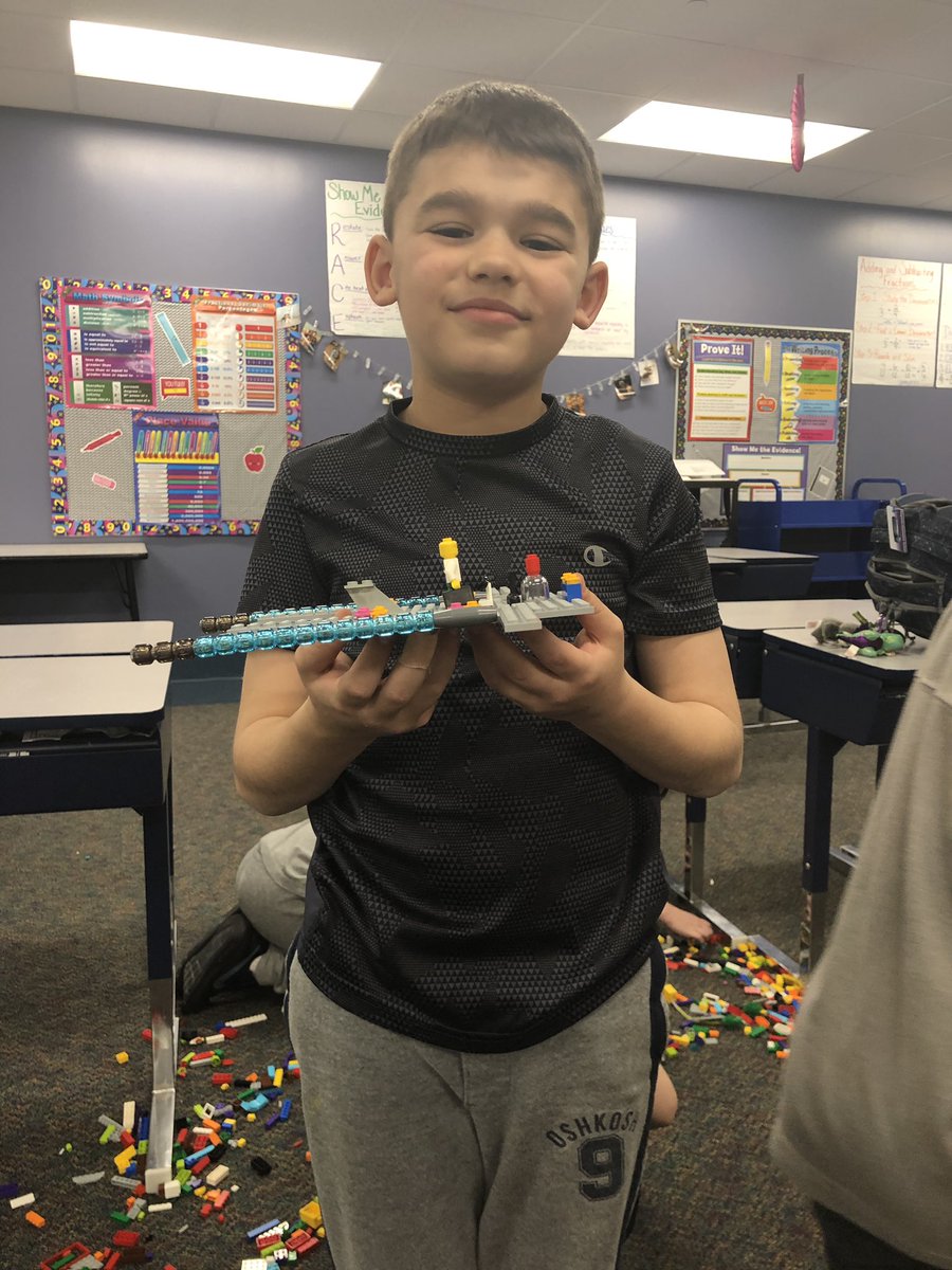 MissDarnell7's tweet photo. “What is one way that you use water on Earth?”         We has a rocket ship that takes water from Earth to the Moon, a well that has a pump, and a firefighter that makes fire disappear. I am more and more amazed with my robotics students every session! https://t.co/m0MAzFa4jC