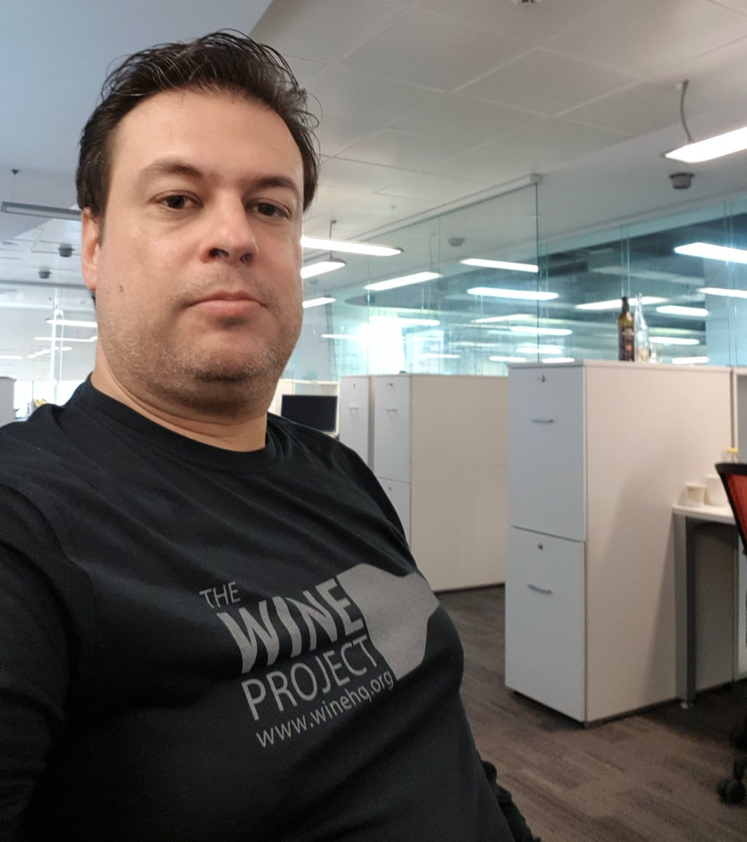 crramirezc's tweet image. #codeweaversswag proud @WineHQ Project fan. The shirt looks great!!