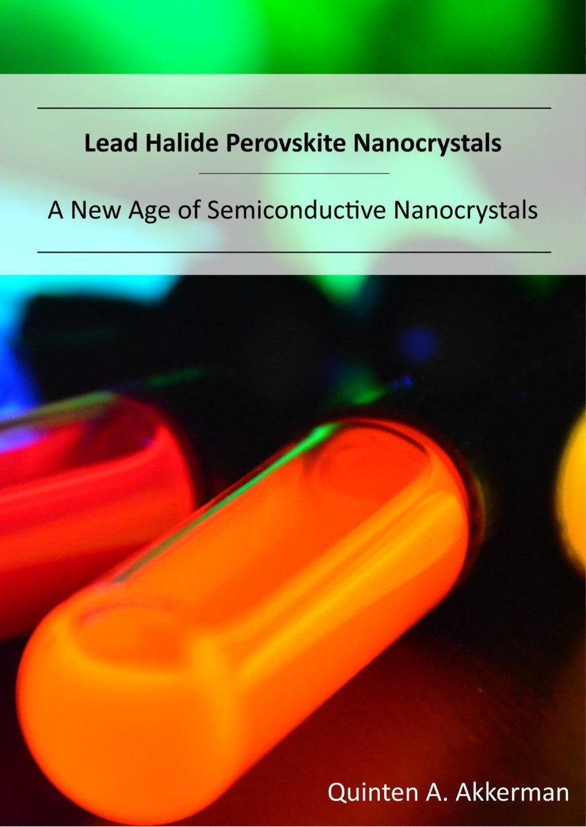 For those interested, here is my PhD thesis, which focuses on my 4 years of research on Perovskite nanocrystals 😀😎: 

Lead Halide Perovskite Nanocrystals: 
A New Age of Semiconductive Nanocrystals

iris.unige.it/handle/11567/9…

#perovskite #nanocrystals #PhD #Thesis