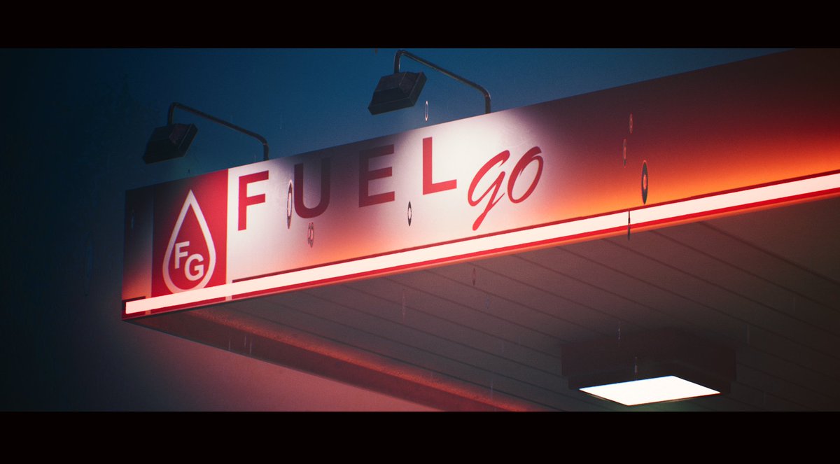 DMGuillaumeL's tweet image. I like fog... Night ninja doodle!! Relighting of the gas station project in @UnrealEngine #UnrealEngine @ArtStationHQ @polycount #GameDev #UE4 #3dart @EightyLevel