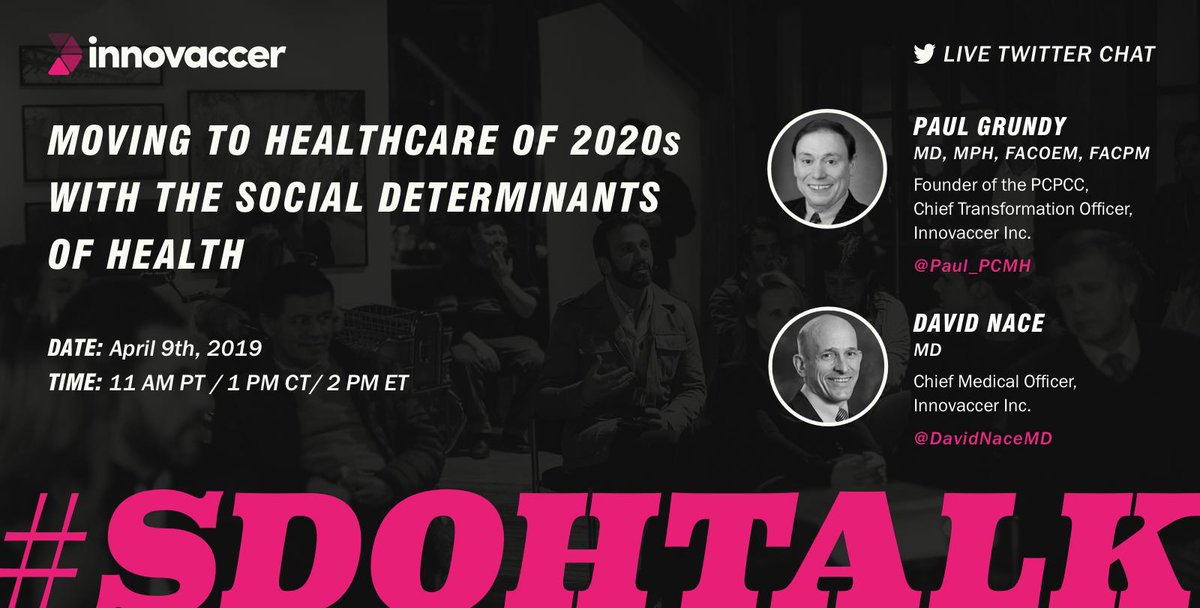 25 cents of every dollar spent on #healthcare is spent on the treatment of diseases that result from potentially changeable behavior. Join @Paul_PCMH and I for a live Twitter chat tomorrow @ 2 PM ET and be a part of this discussion #SDoHtalk 
@drstclaire @RasuShrestha @Lygeia