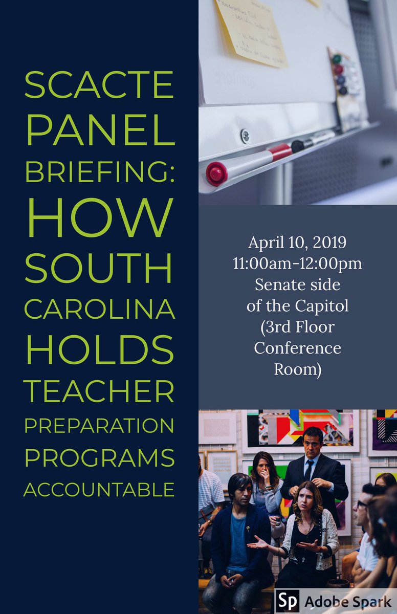 drshelly268's tweet photo. Join @DeanJudyBeck @DrLarryDaniel and I to learn about Accountability in Teacher Prep in SC! @GregHembree @harveypeeler #SCACTE @AACTE https://t.co/Flh89AgIrp