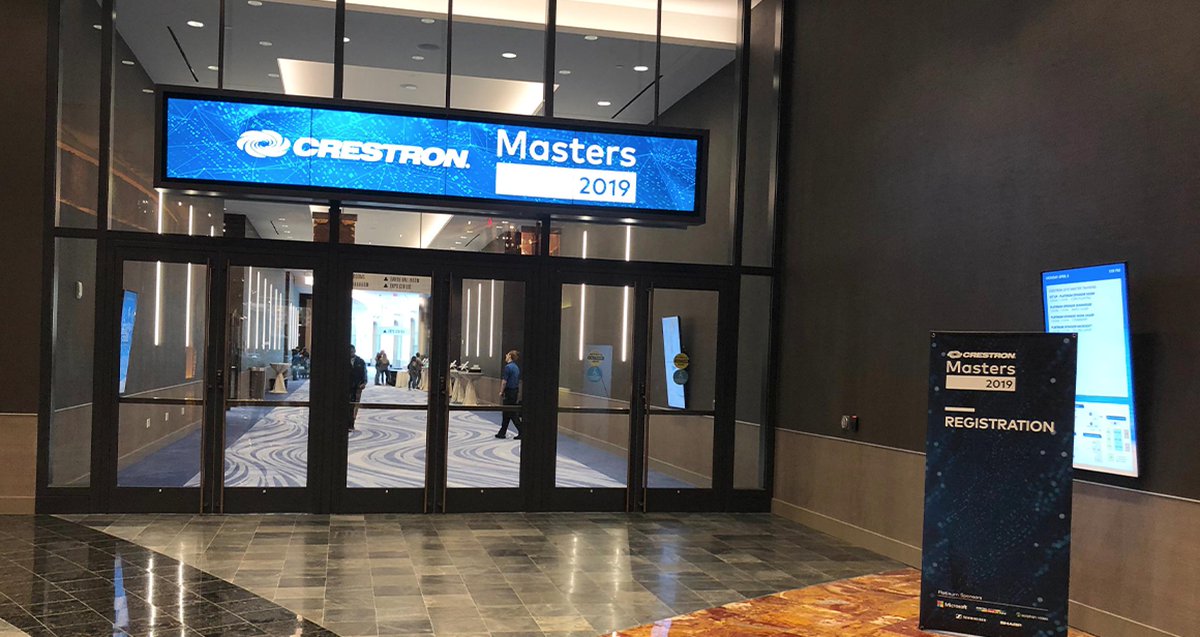 Photo_Cipher's tweet photo. #CrestronMasters2019 kicks off tomorrow morning. Remember to check in at the expo area tonight from 5:00 PM - 8:00 PM. https://t.co/E5ZAD6TfgD https://t.co/kFTxiABUdQ