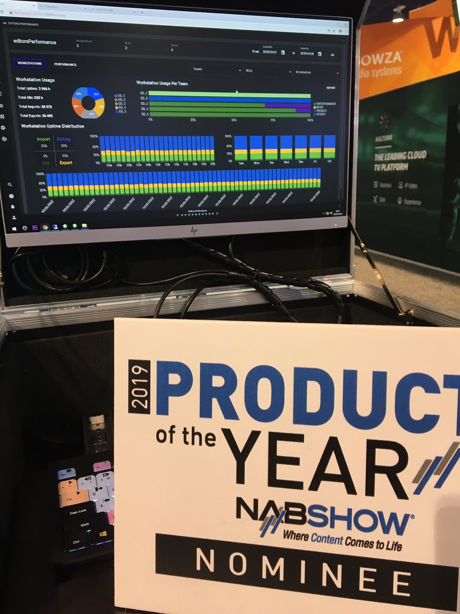 MOGTechnologies's tweet photo. Come and check product of the year nominee - mediaAnalytics - at SU7510. Control the whole workflow performance in a single interface. #NABShow #nabshow2019 #productionanalytics https://t.co/e0gAMZB9eU