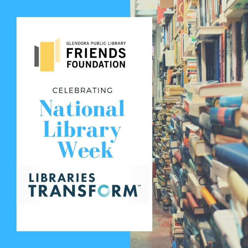 gplffoundation's tweet photo. Celebrating National Library week and supporting the Glendora Public Library... #gplff #nationallibraryweek #ala #librariestransform #glendoralibrary #glendora https://t.co/lDlfe5qw9j